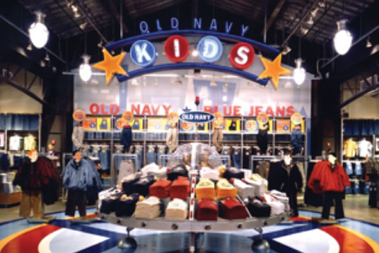 Old Navy Kids in-store display